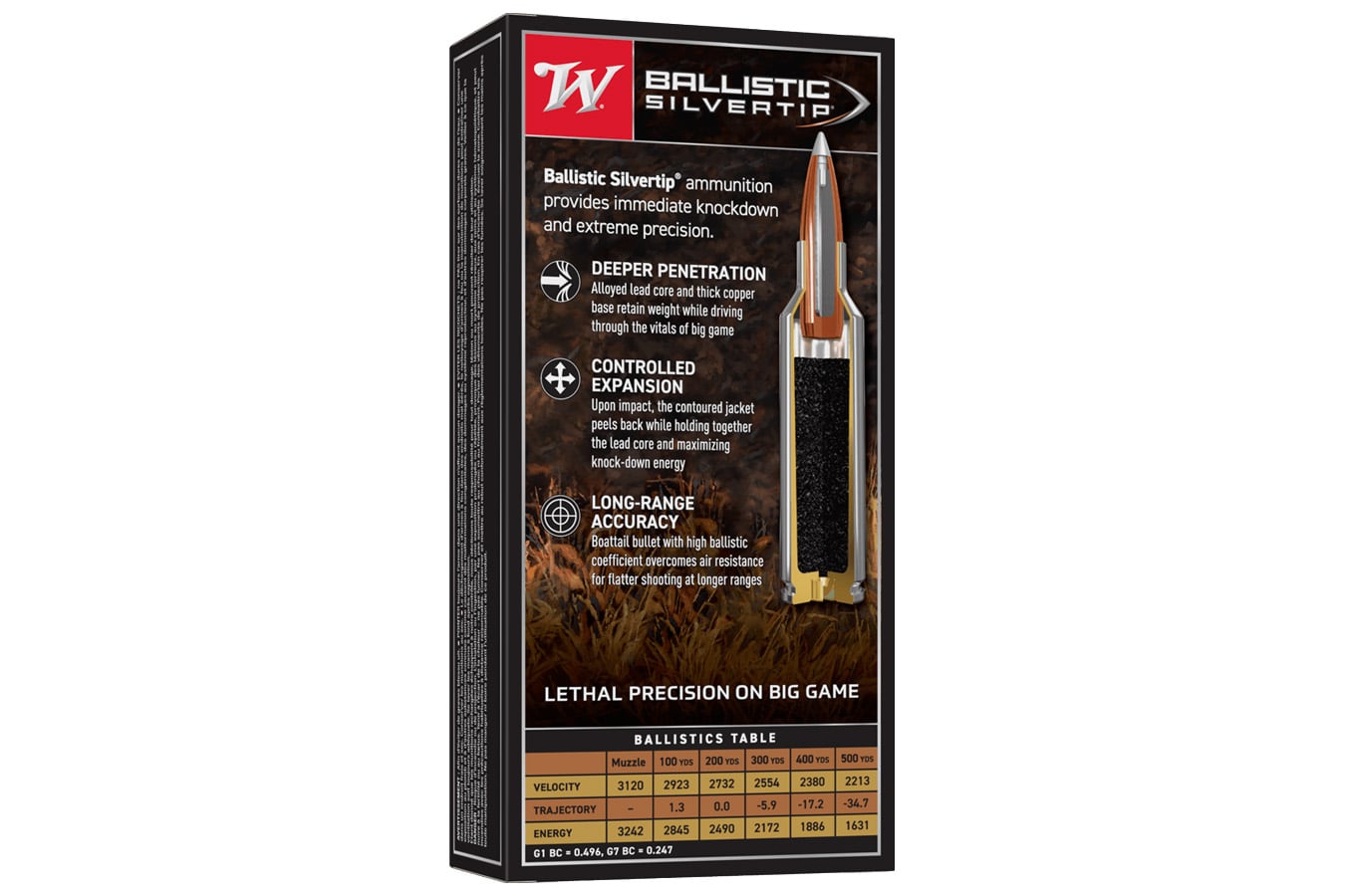 WINCHESTER AMMO 270 WSM 150 Grain Ballistic Silvertip 20/Box